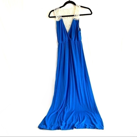 Felicity & Coco Crochet Back Jersey Maxi Dress size S - Picture 7 of 7